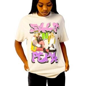 SALT N PEPA 90s Vintage Inspired Graphic Tee in White Size Unisex XL New w/ Tag